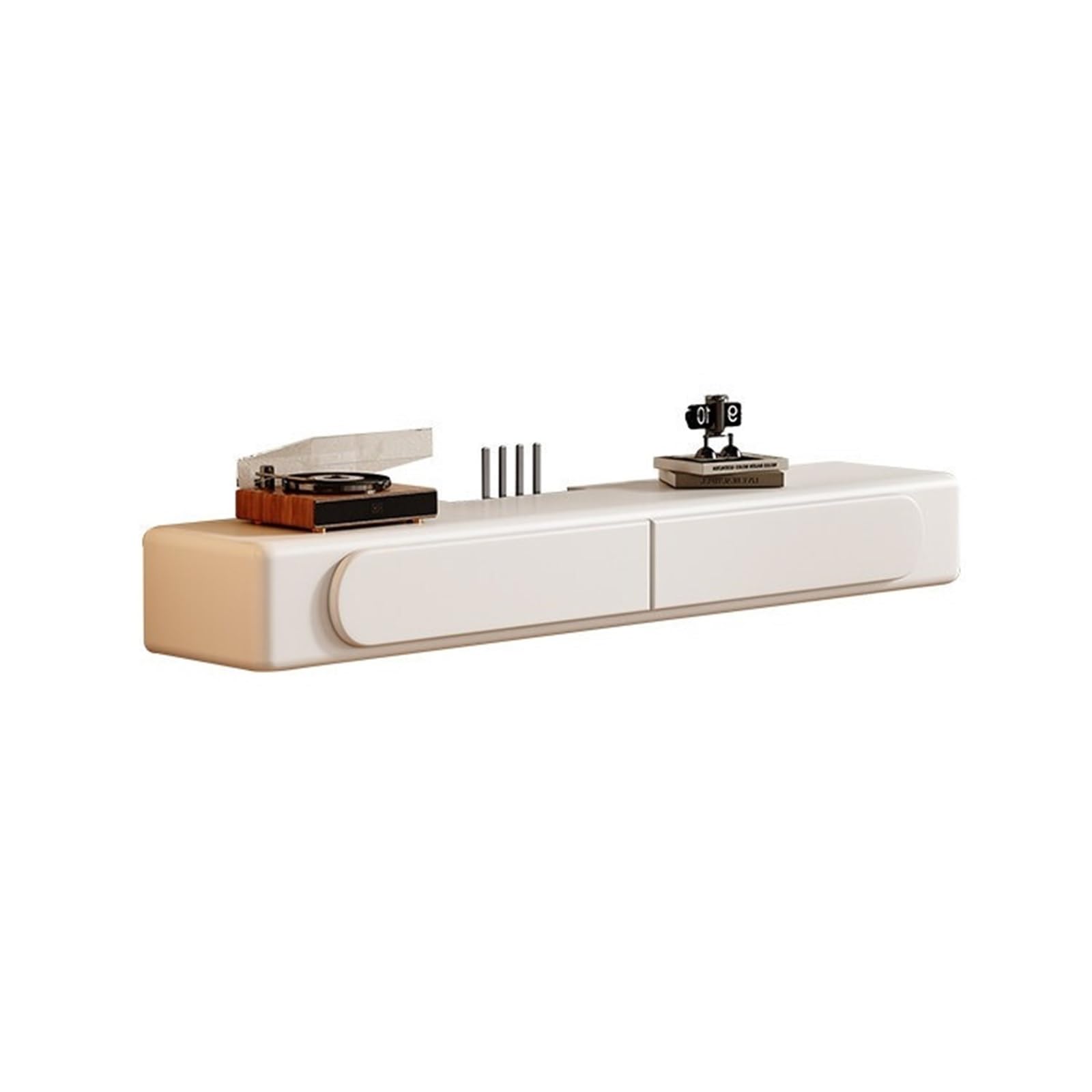 DFGHNBVC Console Modern Minimalist Wall-Mounted Wooden Tv Cabinet/Entertainment Center Console, White Entertainment