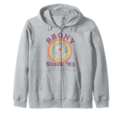 My Little Pony sweat fermeture éclair veste à capuche vintage Brony 1983