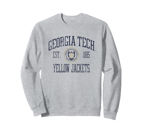 Georgia Tech Yellow Jackets Distressed Formal Sweatshirt