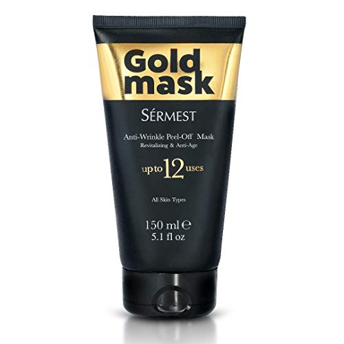 Sérmest Gold Mask, Anti Wrinkle & Anti Aging Facial Treatment, Face Mask For All Skin Types, 5.1 fl oz (150 ml)