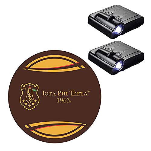 Iota Phi Theta Fraternity Car Door LED Projector Light (Set of 2) Wireless