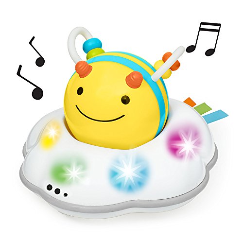 Image of Skip Hop Baby Follow-Me Bee Tummy Time Crawl Toy 3-Stage Infant Sensory Development with Lights Sounds and Music Explore & More Age 5m+