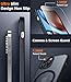 SPIDERCASE Designed for iPhone 12 Pro Max Case, Magnetic Translucent [2 Tempered Glass Screen Protector] Anti-Fingerprint Anti-Scratch for iPhone 12 Pro Max, Black