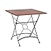 Produktbild greemotion Outdoor-Klapptisch Borkum, 75 x 75 cm - Design-Gartentisch im Landhaus-Stil - Tisch klappbar aus Holz- & Stahl-Kombination - Holztisch geeignet für Garten, Terrasse & Balkon