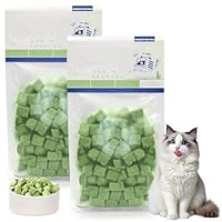 Katzengras Snack, 200g Gefriergetrocknet Snacks für Katzen, Katzengras für Katzen für die Zahnpflege und Haarknäuel Entfernen, Katzenminze Snacks aus katzengras