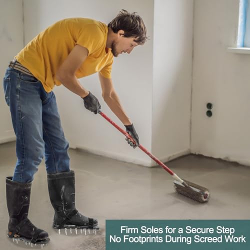 URAQT Lawn Aerator Shoes, 42mm Studded Garden Lawn Aerator Spike Shoes with Hook & Loop Straps, One Size Fits All Free-Installation Heavy Duty Spiked Shoes for Yard Patio Garden 8 URAQT Lawn Aerator Shoes, 42mm Studded Garden Lawn Aerator Spike Shoes with Hook & Loop Straps, One Size Fits All Free-Installation Heavy Duty Spiked Shoes for Yard Patio Garden - Image 8