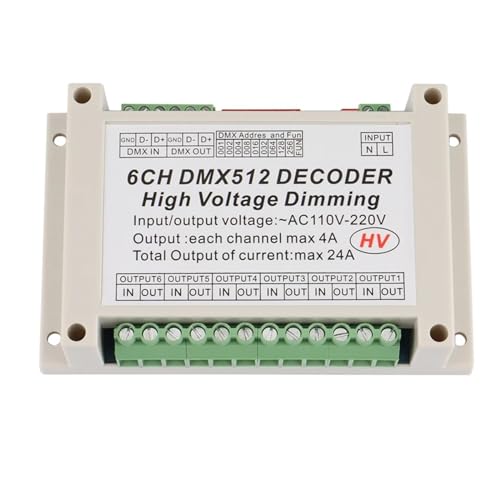 Décodeur DMX512 haute tension AC220V pour créer l'ambiance lumineuse de votre établissement