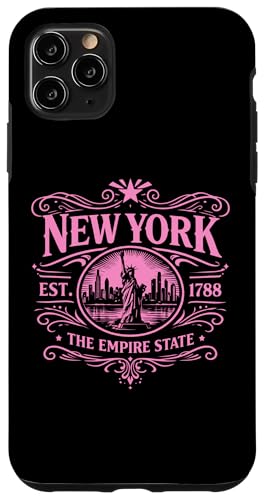 New York Est 1788 Vintage Architecture NYC �u���b�N���� �n�[���� �X�}�z�P�[�X iPhone 11 Pro Max �p