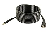 Color: negro Manguera de alta presión de 10 m adecuada para Kärcher desde 2008  200 bar, 60 ° C, conexión rápida, rosca hembra M22