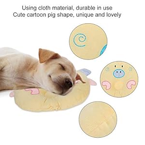   Dog-Bed-Pillow-Cute-Cartoon-Pig-Animal-Shape-Neck-Support-Pet-Pillow-Dog-Plush-Cervical-Spine-Protection-Sleeping-Pillows-for-Small-Dogs-and-CatsYellow