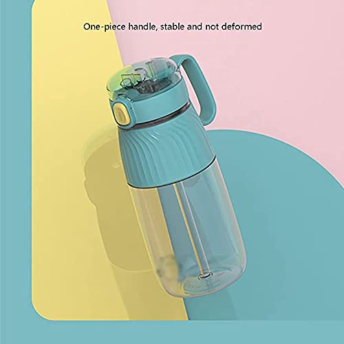 Waterfles Sportfles Waterflessen met Stro Flip Topdeksel en Veiligheidsslot voor Running Atletische Excerise Wandelen Outdoor Fles (Capaciteit: 1200ml, Kleur: Paars) - Image 4