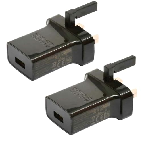 2-Pack USB Wall Charger Plug 5V 1A USB Plug Adapter Compatible for iPhone iPod Smart Watch Bluetooth Headset Bracelet Toys Toothbrush CCTV Camera