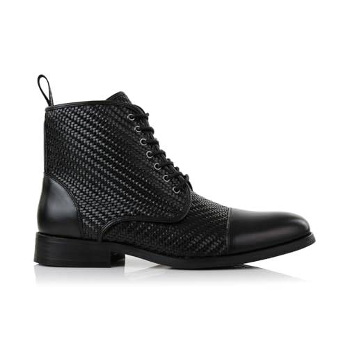 Image of Polar Fox Men's Ankle Dress Boots | Lace-up Casual Fashion Boot Collection | Cap Toe & Plain Toe Styles |