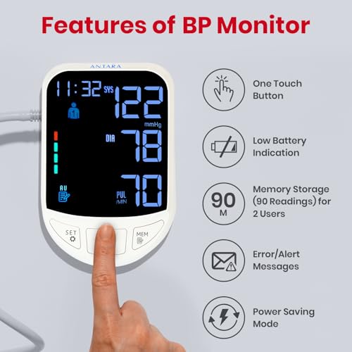 Image of AGEasy (Max Group) Fully Automatic Digital Blood Pressure Monitoring Device with Voice Assistant | BP Apparatus for Home | Portable Digital BP Check Machine for Hypertension & Managing Heart Health | Arm Circumference (22-42cm)
