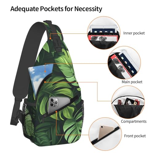 Bolso bandolera Turtleback Leaves para mujer y hombre miniatura 4