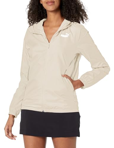 PUMA Corta-vento feminino Essentials, branco
