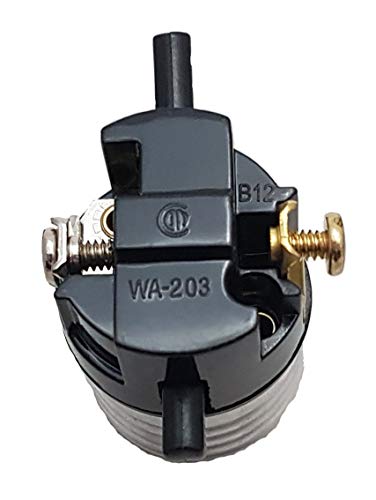 Image of B&P Lamp Antique Brass Finish Table Lamp Wiring Kit with a 6 Inch Harp and Push-Thru Socket
