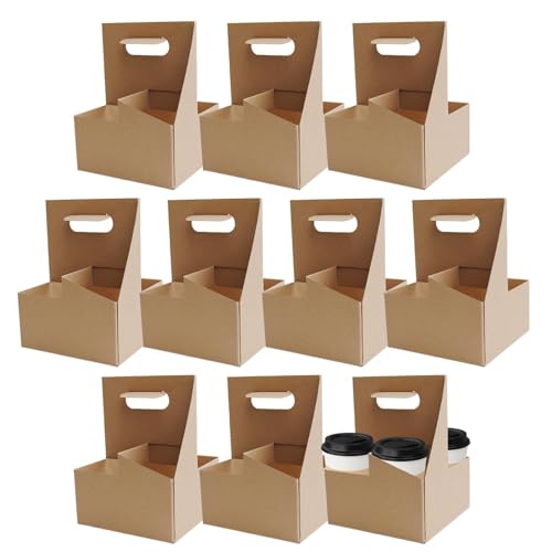 Porte-bouteilles en carton robuste emballage livraison nourriture boissons