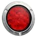 Grote 53302 SuperNova 4" 10-Diode Pattern LED Stop Tail Turn Lights (Stainless Steel Theft-Resistant Flange, Male Pin)