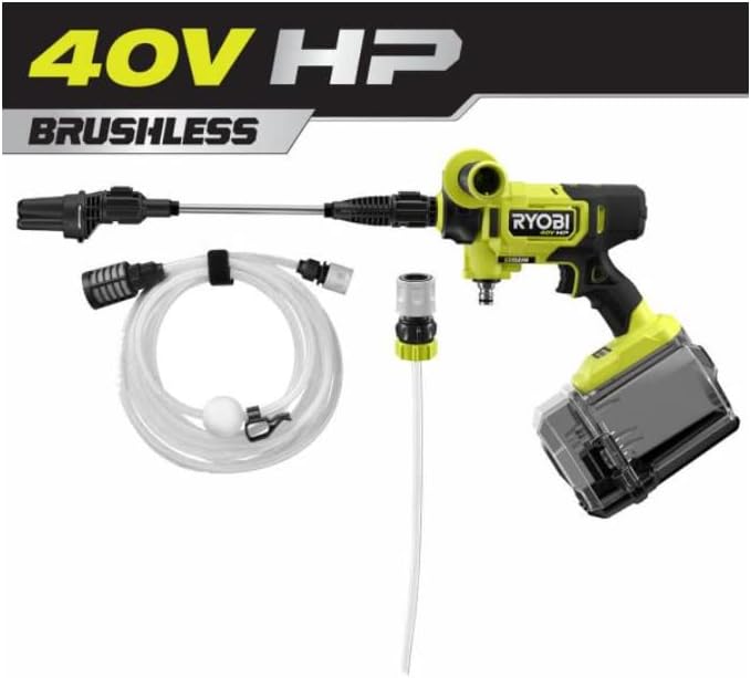 RYOBI 40V HP BRUSHLESS EZCLEAN 600 PSI 0.7 GPM Cold Water Electric Power Cleaner Tool-ONL