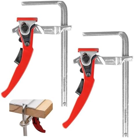 Set of 2 Lever Clamp - All Steel Table Clamp with Lever Handle, Q...