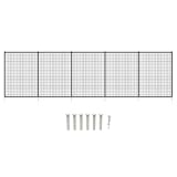 POOL FELLOWS Valla De Seguridad Removible 1.23m X 4.58m, Barrera Para Mascotas De Patio Trasero, Valla Temporal De Malla Para Piscinas, Para Piscinas Enterradas, Sección De Cercado En Negro
