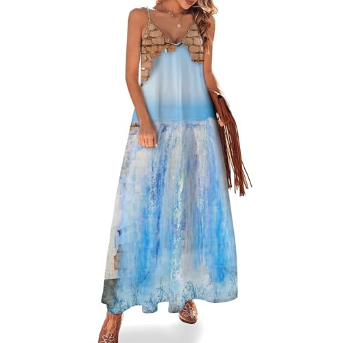 Robe longue pour femme ete legere et infroissable pour voyager sans stress à la plage