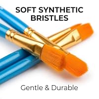 Soucolor Acrylic Paint Brushes Set, 20 Pcs Pointed Tip Artist Paintbrushes — image 3