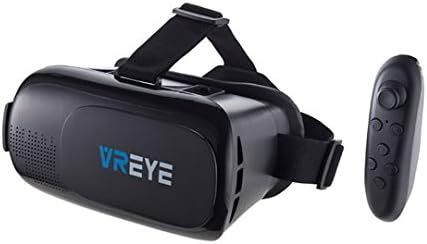 Bitmore VR Eye 3D Virtual Reality Headset for Smartphones iOS and Android with Remote Control