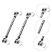 FUNOMOCYA 2pcs Turnbuckles Rigging Screws Jaw and Jaw Turnbuckles Wire Rope Tensioner Kit for Outdoor and Industrial