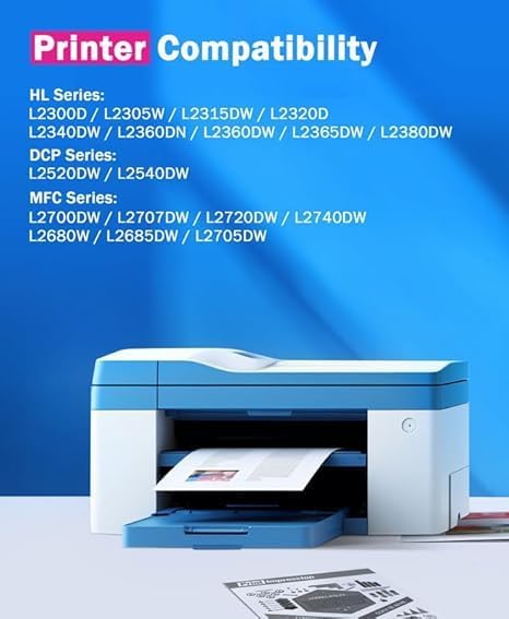 TN760 Toner for Brother Printer 2 Pack Replacement for Brother TN760 TN-760 TN730 TN-730 Black for HL-L2350DW HL-L2370DW HL-L2395DW HL-L2390DW MFC-L2690DW MFC-L2750DW MFC-L2710DW DCP-L2550DW Printer - Image 2