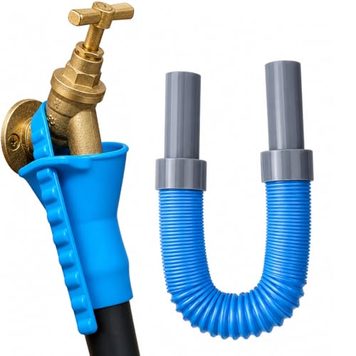 HowseHold Collapsible Fresh Water Hose (1 Meter) Extendable Tap Connector Hose for Filling Water Containers/Aquaroll Perfect for Caravan Motorhomes and Camping