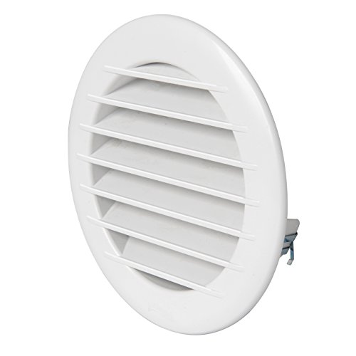 La Ventilazione TET12RB Griglia di Ventilazione in Plastica Estetica Tonda