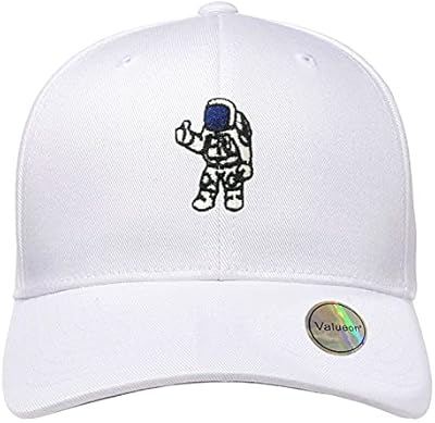 Valueon Space hat Astronaut Hat Spaceman Baseball Caps for Men Women Embroidered dad Hats for Design Adjustable