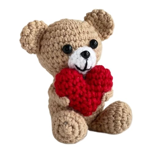 Genérico Muñeca De Punto Crochet - Muñeca Peluche Hecha A Mano, Linda | Juguete Oso Suave, Mini Bolsillo con Corazón, Creativo Coleccionable Hecho Adorable Idea Regalo para Niños Niñas Chicas Genérico Muñeca De Punto Crochet - Muñeca Peluche Hecha A Mano, Linda | Juguete Oso Suave, Mini Bolsillo con Corazón, Creativo Coleccionable Hecho Adorable Idea Regalo para Niños Niñas Chicas