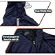 QUSLLIS Regenponcho für Elektromobil, 100% Wasserdichter Regenschutz für Seniorenmobil Elektromobil mit Aufbewahrungstasche, mit Reflektierende Streifen Durchsichtigem Pane, Navy Blau