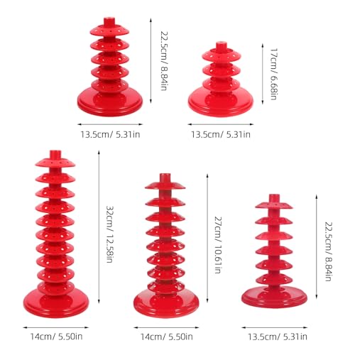 Base réutilisable à trous multiples Healeved tour cake pops rouge