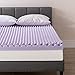 Best Price Mattress 4 Inch Egg Crate Memory Foam Mattress Topper with Soothing Lavender Infusion, CertiPUR-US Certified, Dorm Essentials, King