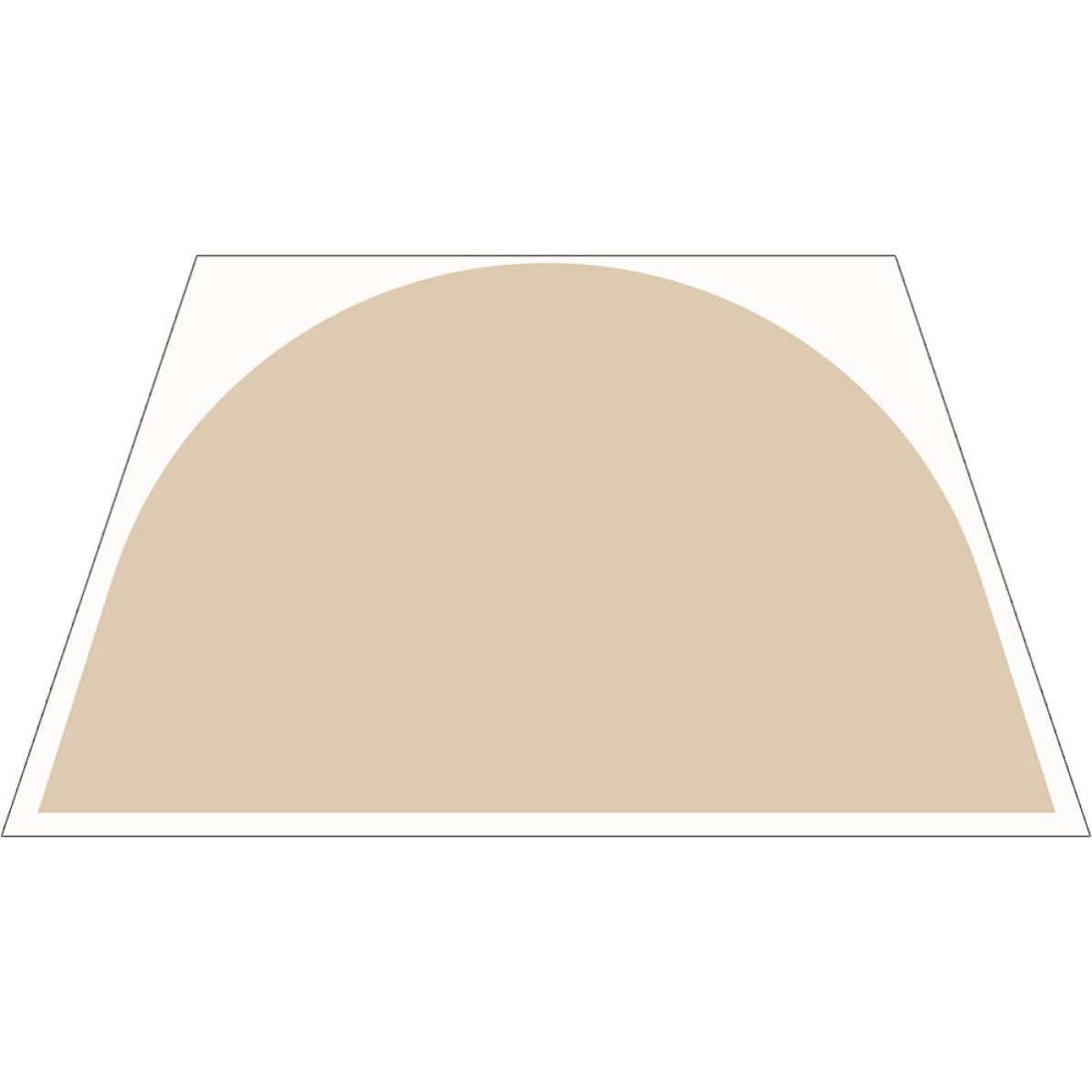 DECHOUS Adesivo da Parete Geometrico Beige Forma Curva in Pvc, Facile da Usare e Resistente allo Sbiadimento, Decorazione Murale Contemporanea per Soggiorno e Finestre