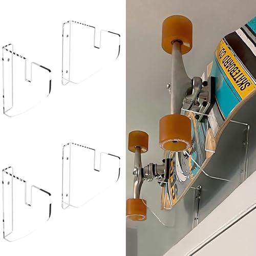 Support mural pour planche à roulettes WANLIAN robuste avec système d'accroche sécurisé