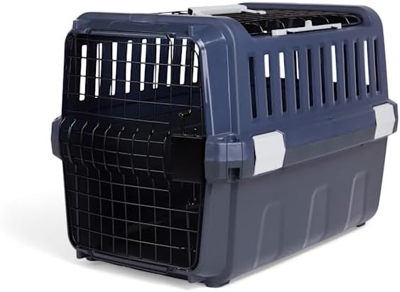 EveryYay by Petco 2-Door Pet Kennel Small 23" L X 15.4" W X 15.8" H Navy & Grey
