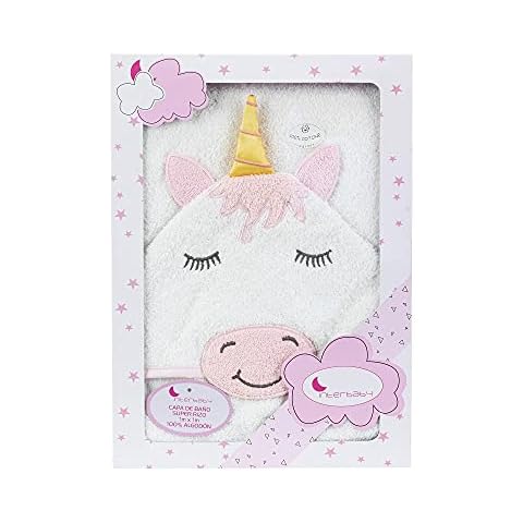 Capa de baño Interbaby Unicornio blanco y rosa Cover
