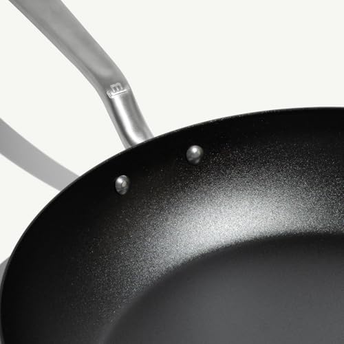 Image of Made In Cookware - Seasoned 12 inch Carbon Steel Frying Pan - Professional Cookware - Crafted in Sweden - Induction Compatible
