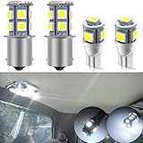WINETIS 4Pcs dome led light White LED Interior Map Dome Light Bulbs Lamps Kit Replacement for 1987 1988 1989 1990 1991 1992 1993 1994 1995 1996 Ford F-150 F-250 Bronco F150 F250