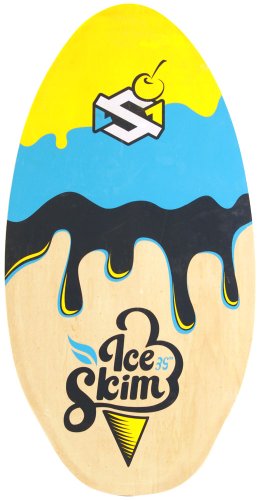 Skim One Wood Skimboard, Multicolor (Ice Skim Azul/Amarillo), 39