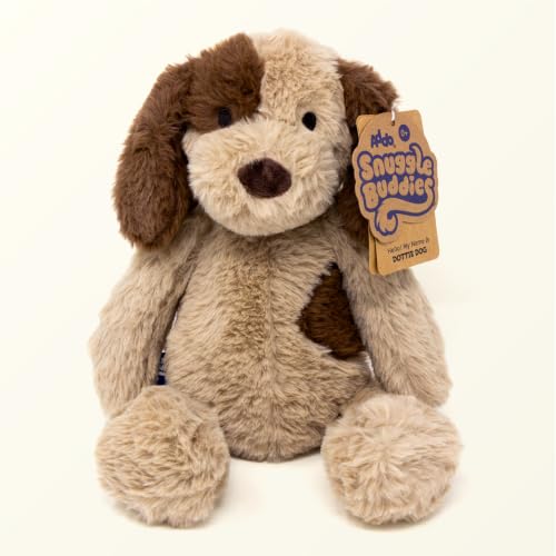 Snuggle Buddies Dottie Dog Stuffed Animal, Soft Puppy Plush Toy with Embroidered Features for Ages 0 and Up, Weighted Body for Sitting, Plushie Made with Recycled Materials, 10-Inches - Image 8