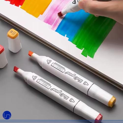 Kit Marcadores Ponta Dupla Profissionais Para Desenho Moda Arquitetura Mandalas Mangá Cores Vibrante