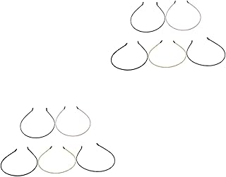 FOMIYES 10 pcs headband silver hair cuffs bulk hair ties girls hair ties head bands for womens hair Cloth hair Clasp Party Hairbands Cloth Hair Hoops cloth covered hair clasp Headwear Prop