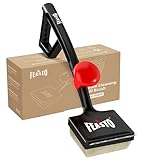 Feasto Grill Brush for Outdoor Grill & BBQ Grill Brush, 6-in-1 Bristle-Free with Interwoven-Tech & Thermal-Sensitive Sponge, Stainless Steel Scraper, 360° Rotating Knob, Bottle Opener & Grates Hook