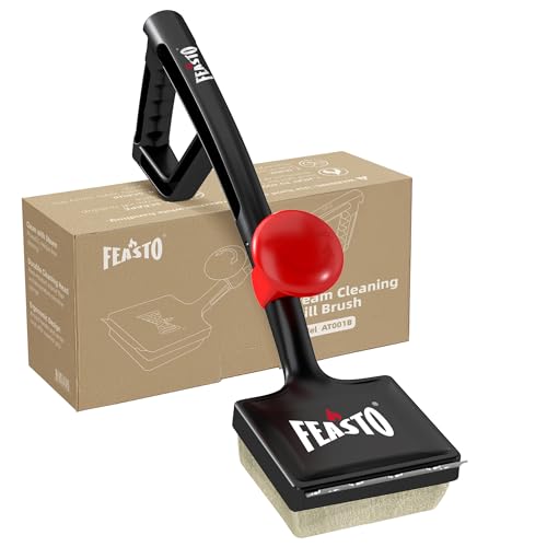 6-in-1 Bristle-Free Grill Brush with Scraper and Hook